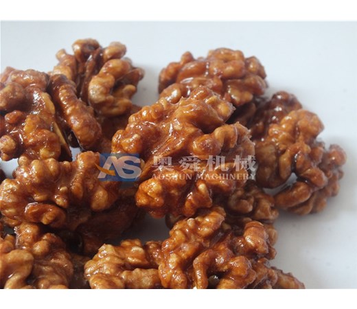琥珀核桃仁加工设备 发货前试机工艺培训